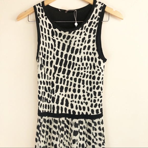 Trina Turk Huxley Spotted Fit and Flare Knit Dress - Picture 7 of 7